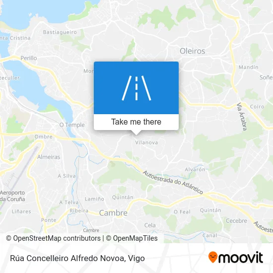 Rúa Concelleiro Alfredo Novoa map