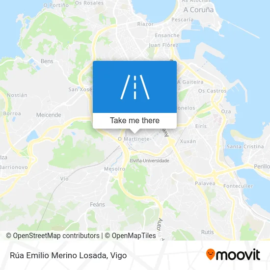 Rúa Emilio Merino Losada map