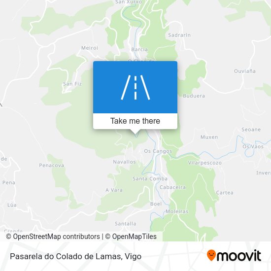 Pasarela do Colado de Lamas map
