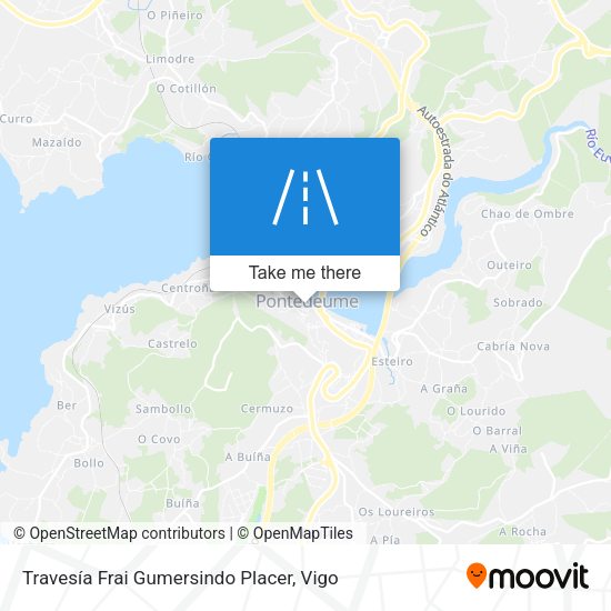 Travesía Frai Gumersindo Placer map