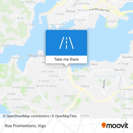 Rúa Promontorio map
