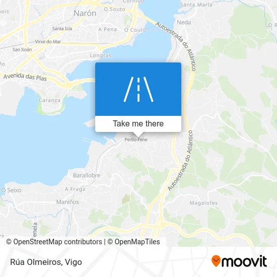 Rúa Olmeiros map