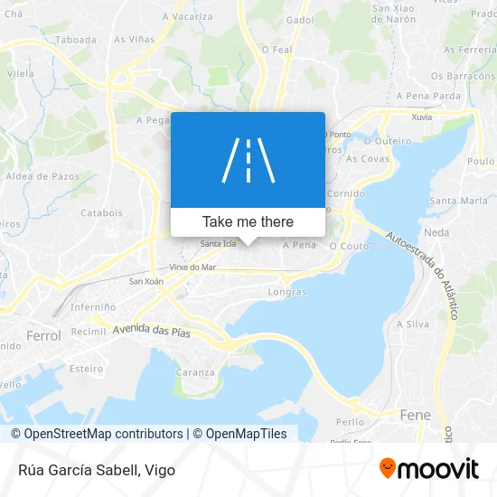 Rúa García Sabell map