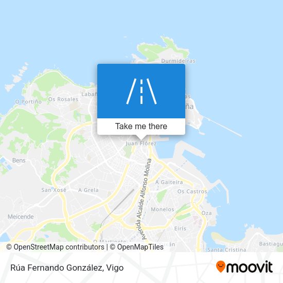 Rúa Fernando González map