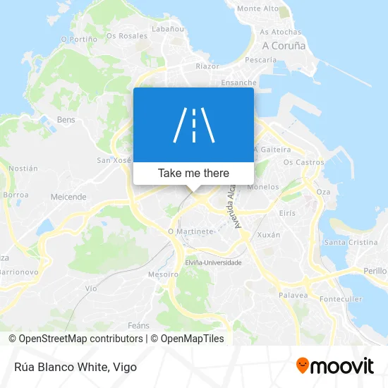 Rúa Blanco White map