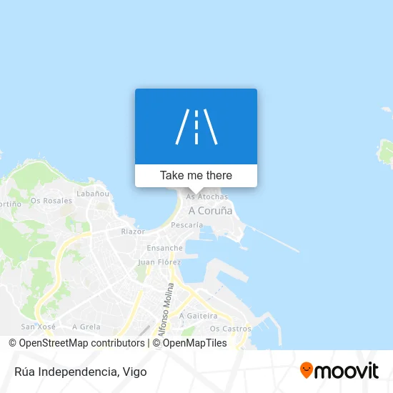 Rúa Independencia map