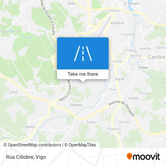 Rúa Cillobre map