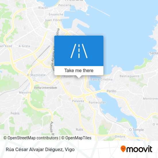 Rúa César Alvajar Diéguez map