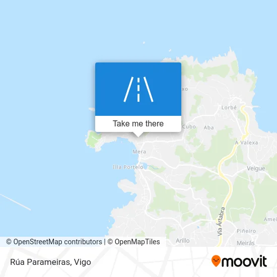 Rúa Parameiras map