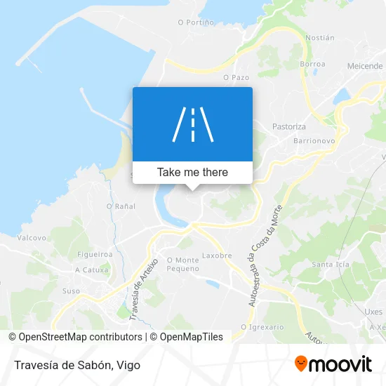 Travesía de Sabón map