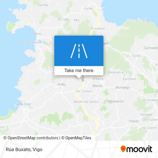 Rúa Buxato map