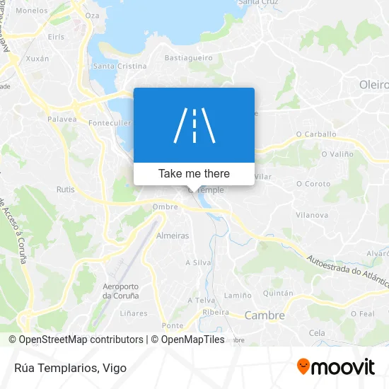 Rúa Templarios map
