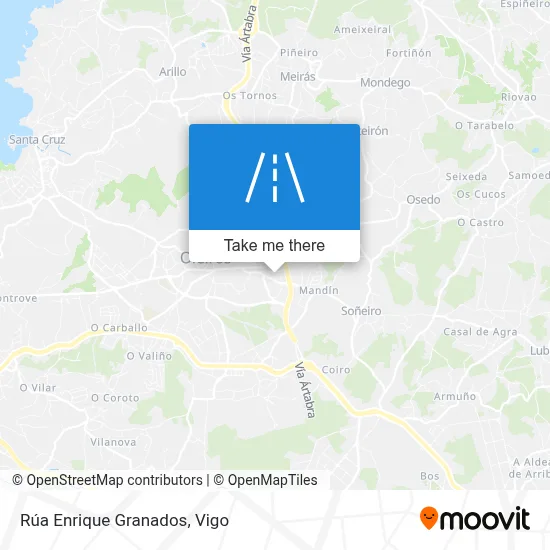 Rúa Enrique Granados map