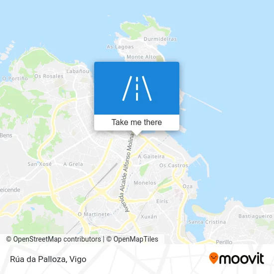 Rúa da Palloza map