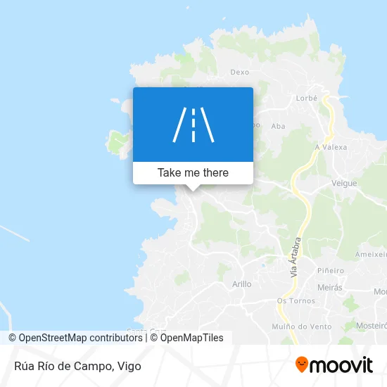 Rúa Río de Campo map