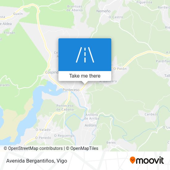 Avenida Bergantiños map