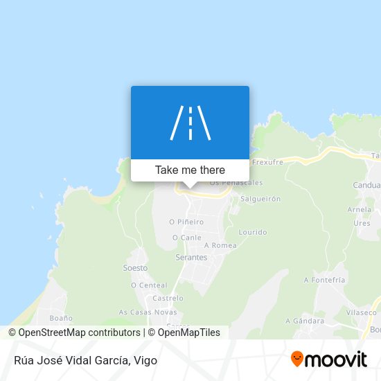 Rúa José Vidal García map
