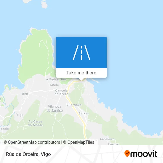 Rúa da Orxeira map