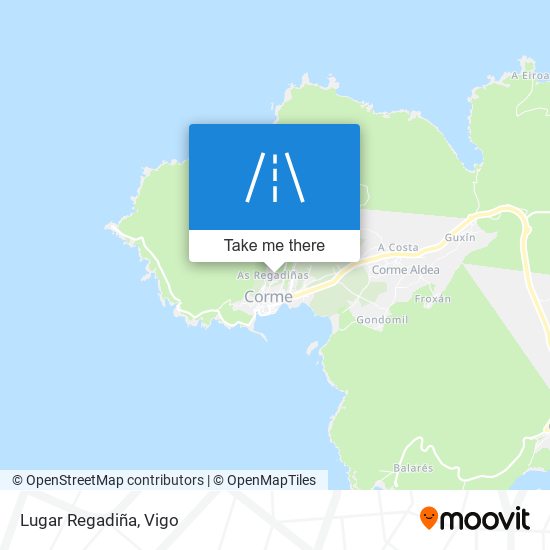 Lugar Regadiña map