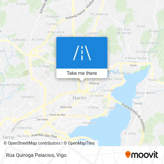 Rúa Quiroga Palacios map