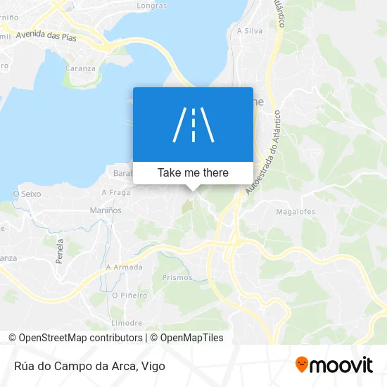 Rúa do Campo da Arca map