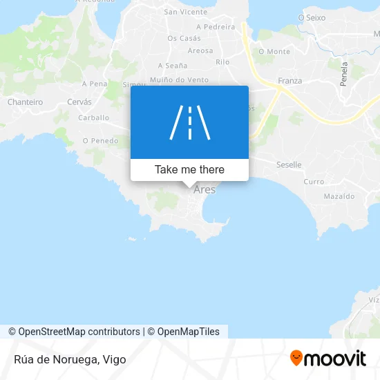 Rúa de Noruega map