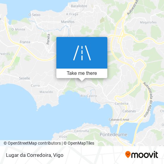 mapa Lugar da Corredoira