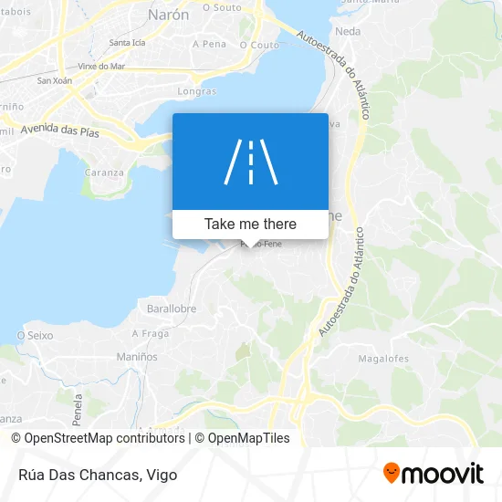 Rúa Das Chancas map