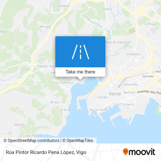 Rúa Pintor Ricardo Pena López map