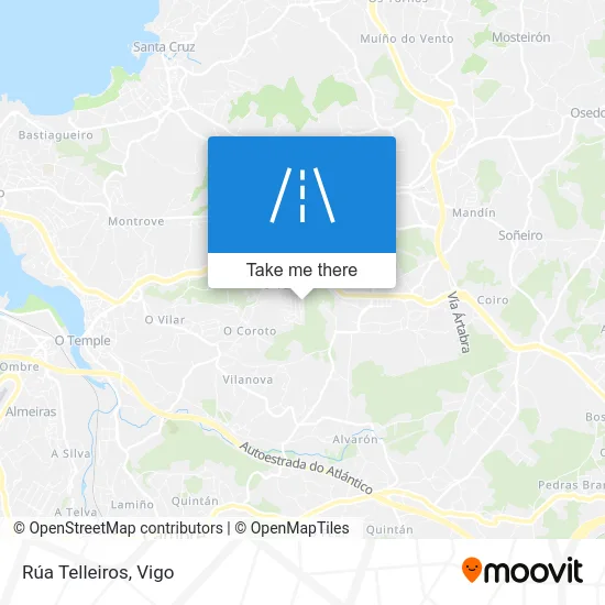 Rúa Telleiros map