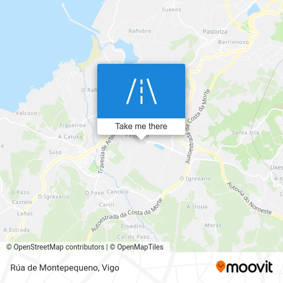 Rúa de Montepequeno map