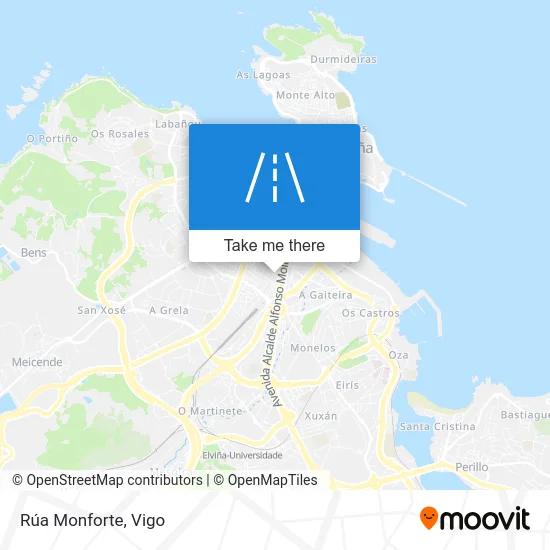 Rúa Monforte map