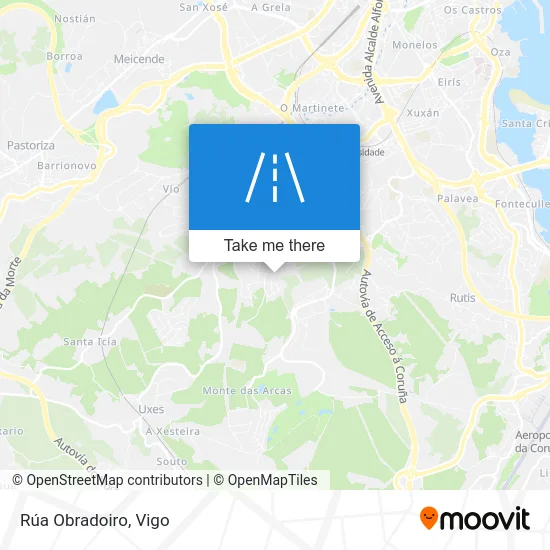 Rúa Obradoiro map