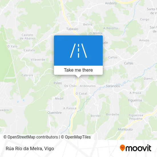 Rúa Río da Melra map