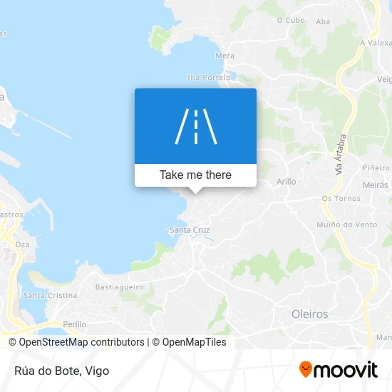 Rúa do Bote map
