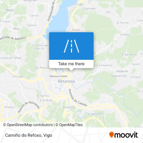 Camiño do Refoxo map