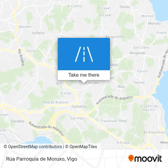 Rúa Parroquia de Moruxo map