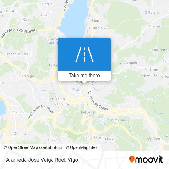 Alameda José Veiga Roel map