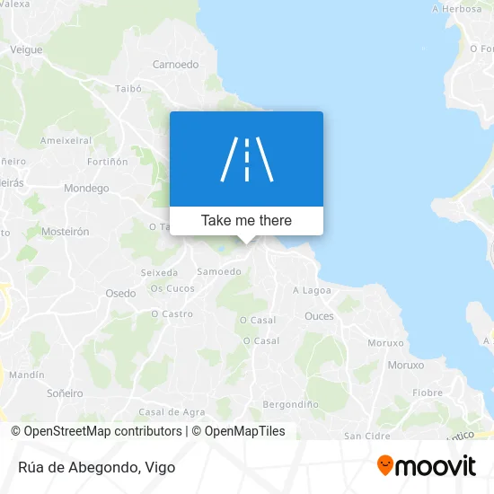 Rúa de Abegondo map