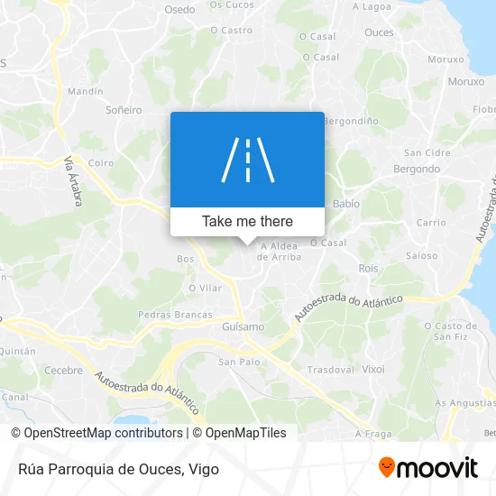 Rúa Parroquia de Ouces map