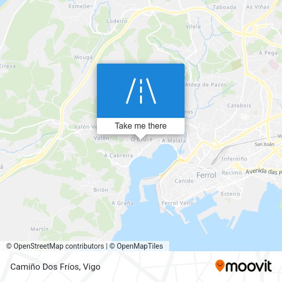 Camiño Dos Fríos map