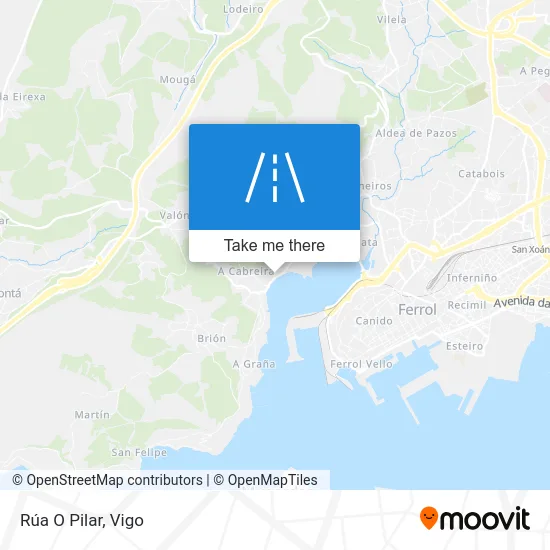 Rúa O Pilar map