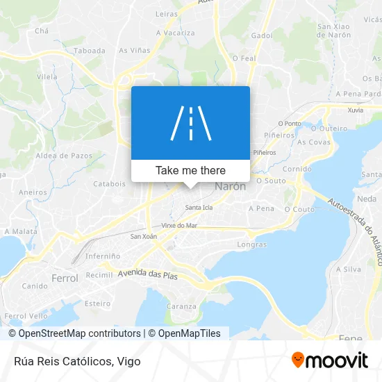 Rúa Reis Católicos map