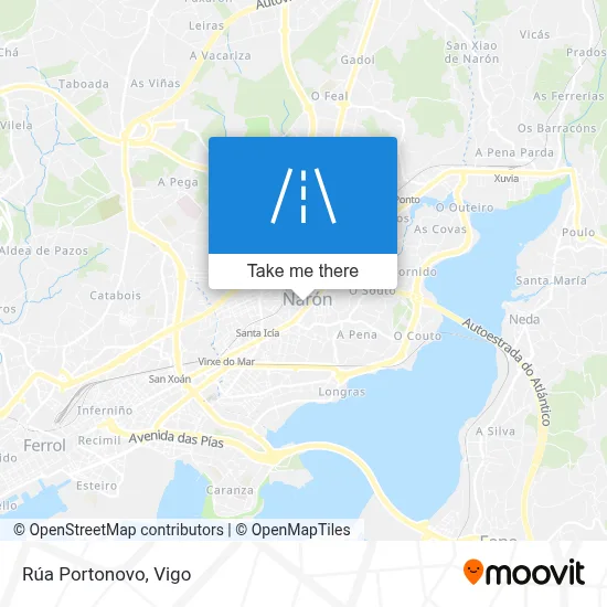 Rúa Portonovo map