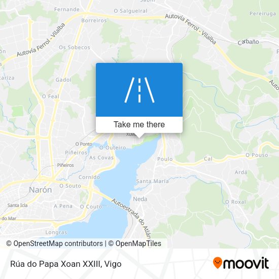 Rúa do Papa Xoan XXIII map