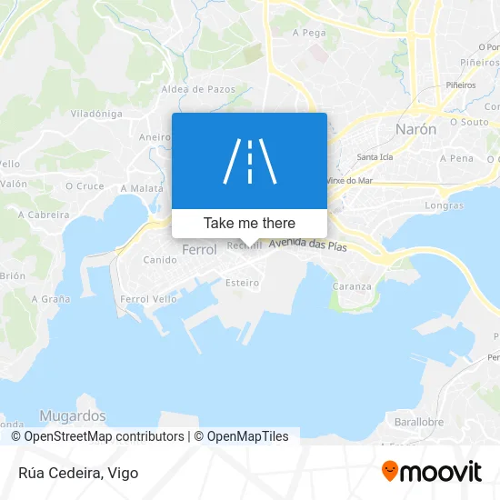 Rúa Cedeira map