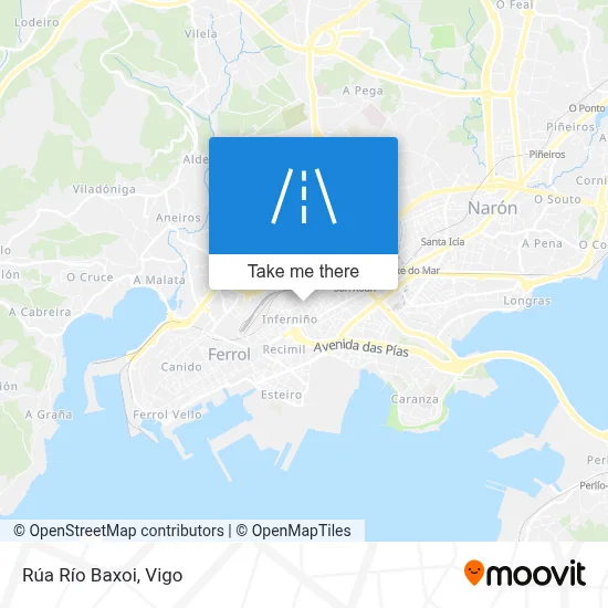 Rúa Río Baxoi map