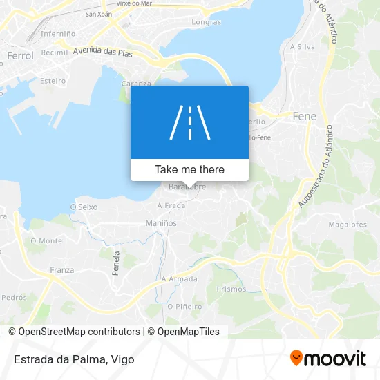 Estrada da Palma map
