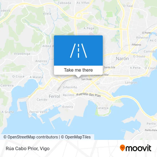 Rúa Cabo Prior map