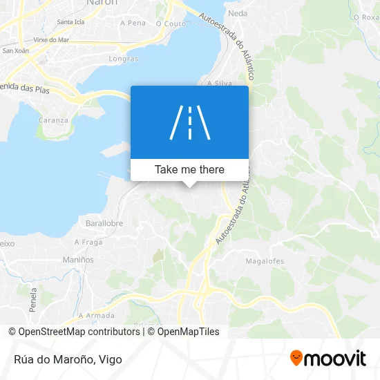 Rúa do Maroño map